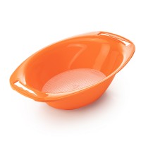 Börner Auffangschale oval mit Abtropfsieb